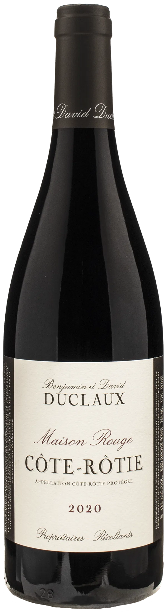 Benjamin et David Duclaux Cote Rotie Maison-Rouge 2020