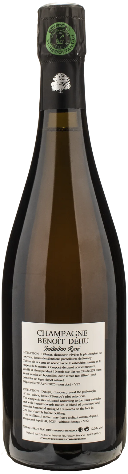 Benoit Dehu Champagne Initiation Rosè Brut Nature 2022
