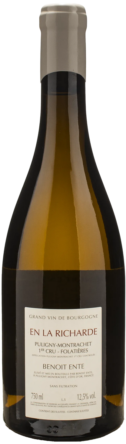Benoit Ente Les Folatieres en la Richarde Puligny Montrachet 1er Cru 2022