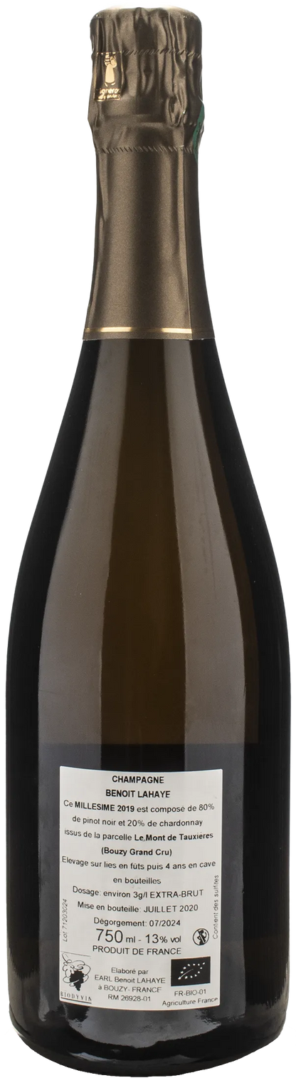 Benoit Lahaye Champagne Grand Cru Extra Brut Millesime 2019