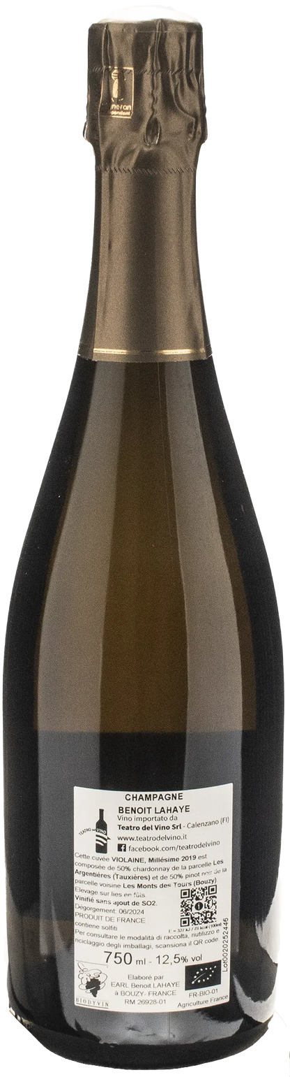 Benoit Lahaye Champagne Violaine 2019