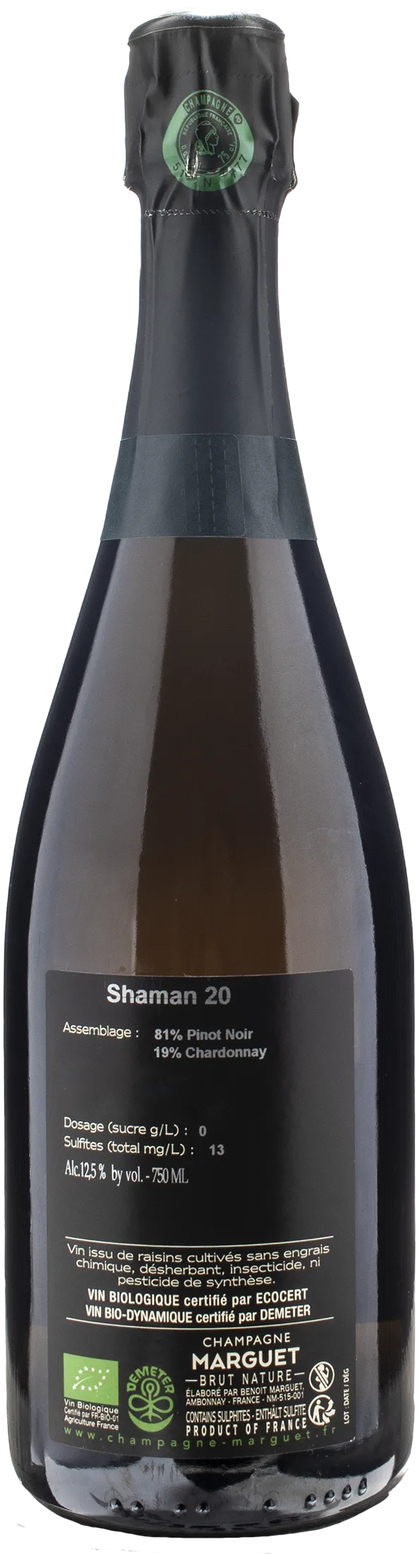 Marguet Champagne Grand Cru Shaman 20 Brut Nature