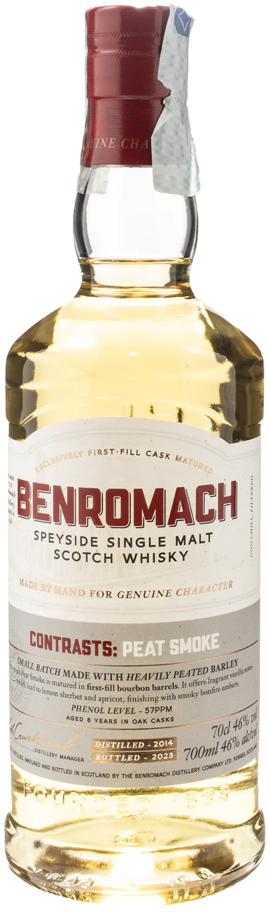 Benromach Speyside Single Malt Scotch Whisky Peat Smoke 2014