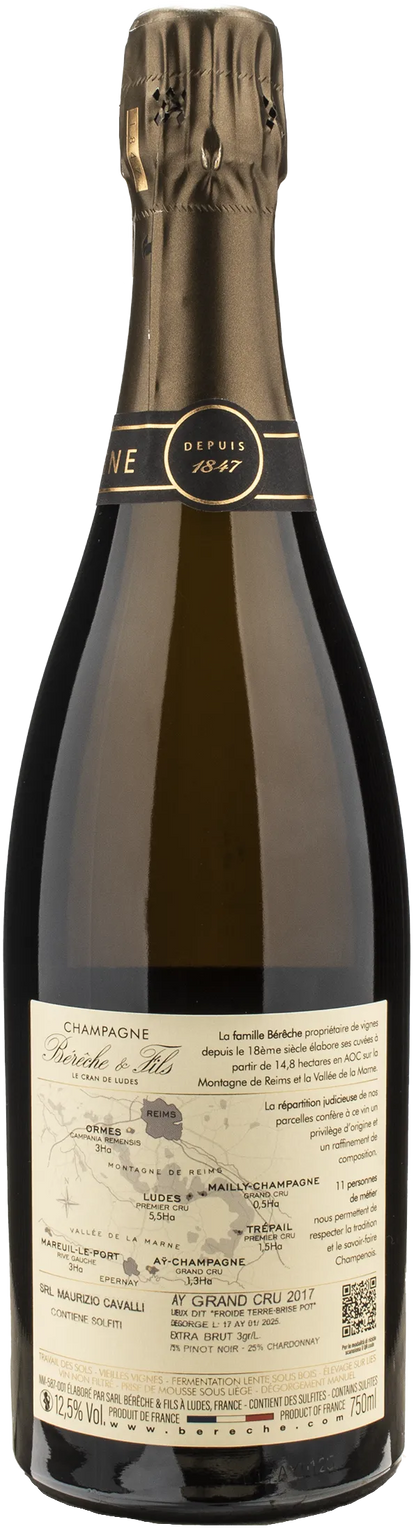 Bereche Champagne AY Grand Cru Extra Brut Millesime 2017