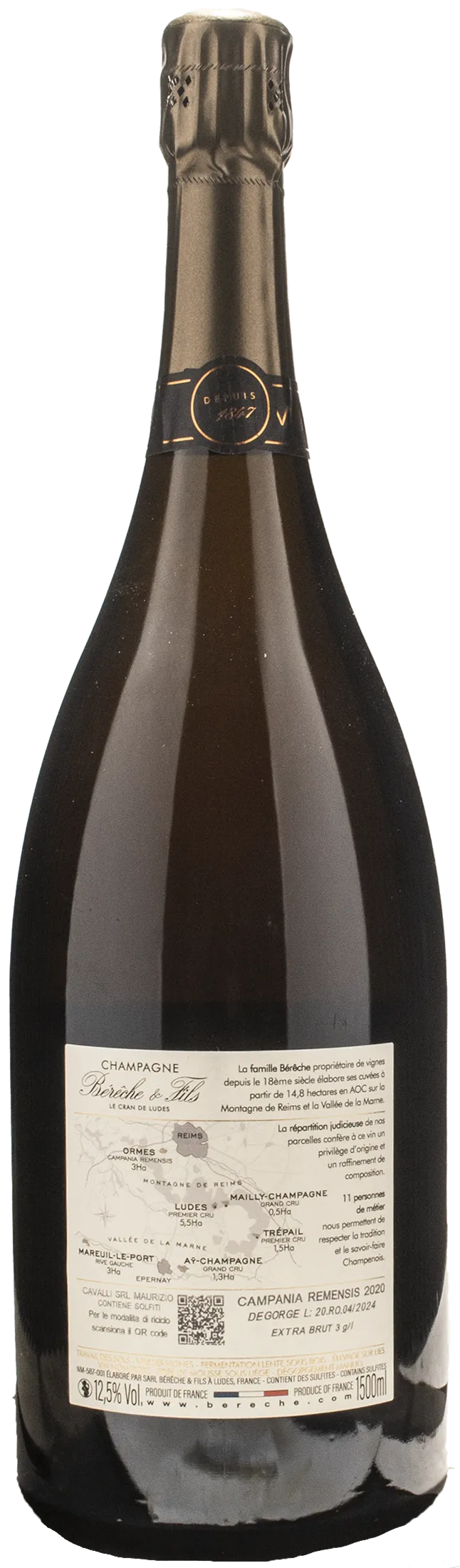 Bereche Champagne Campania Remensis Extra Brut Magnum 2020