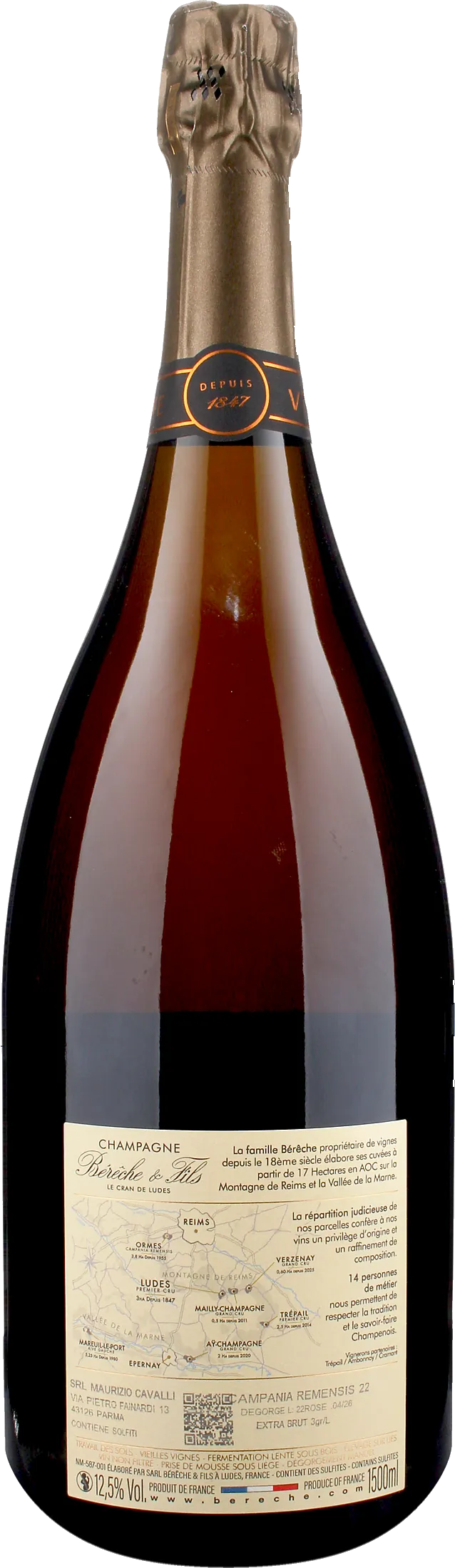 Bereche Champagne Campania Remensis Extra Brut Magnum 2022