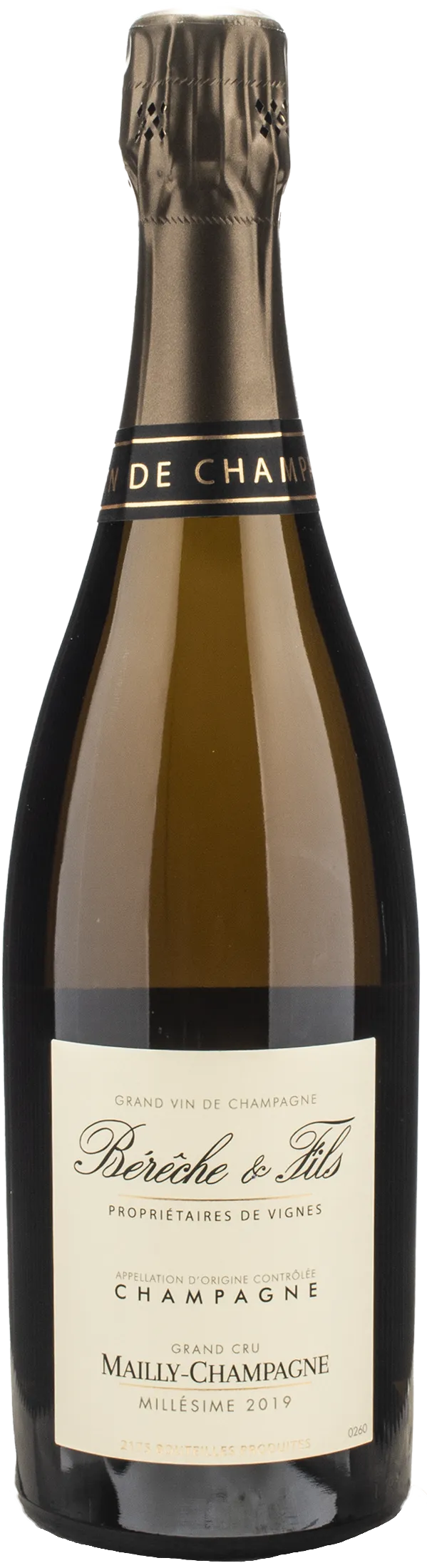 Bereche Champagne Grand Cru Mailly Extra Brut Millesime 2019