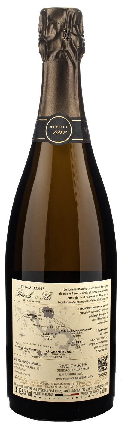 Bereche Champagne Rive Gauche Extra Brut Millesime 2022