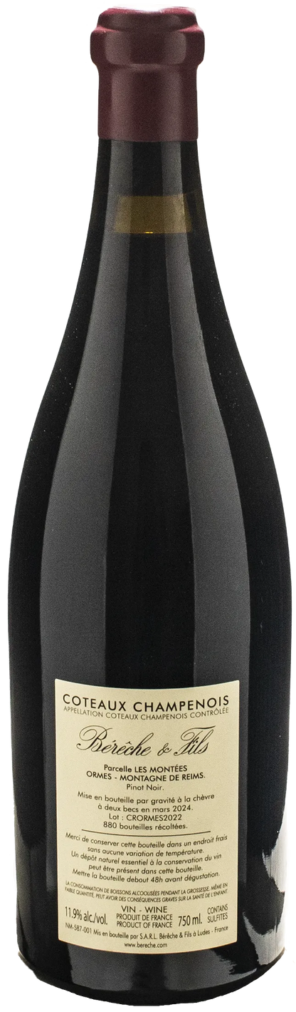 Bereche Coteaux Champenois Rouge Les Montées 2022