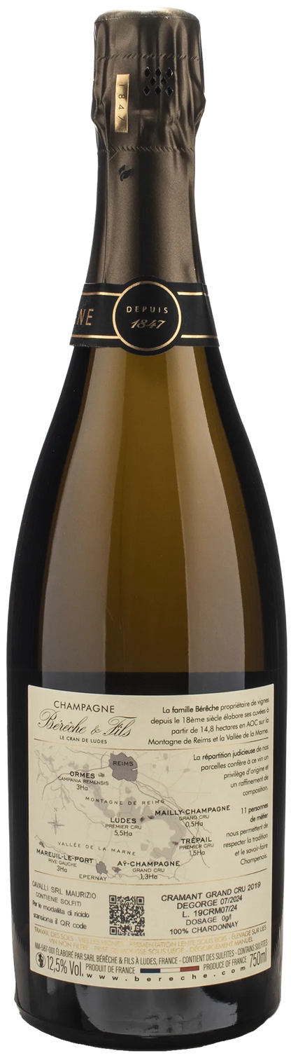 Bereche & Fils Champagne Grand Cru Cramant Dosage Zero 2019