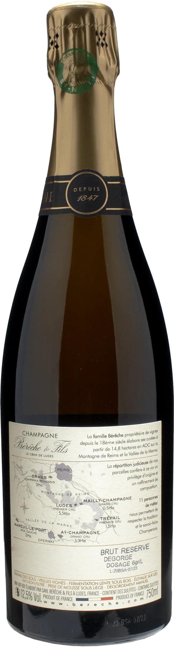 Bereche & Fils Champagne Brut Reserve Magnum