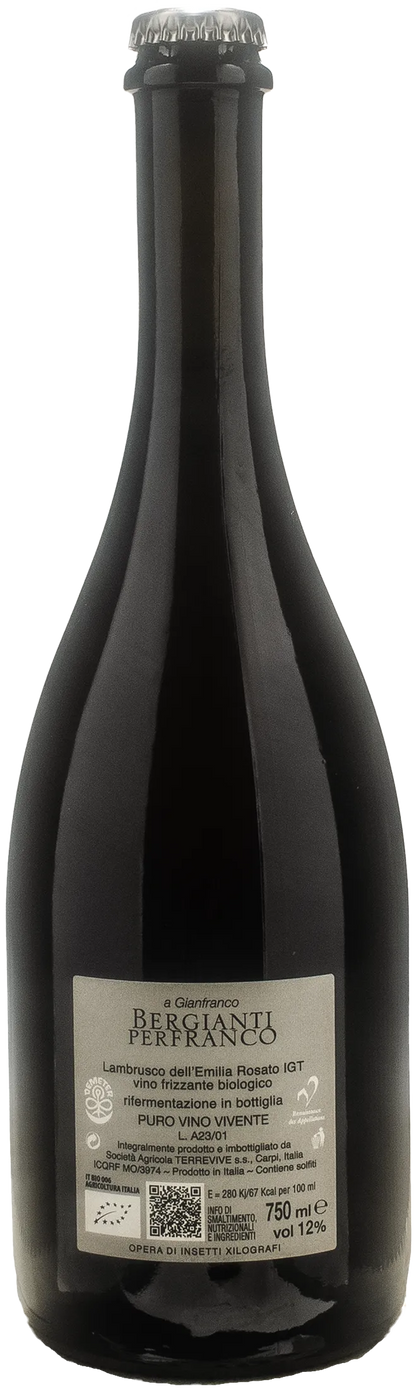 Bergianti Rosato Frizzante Rifermentato Perfranco 2023