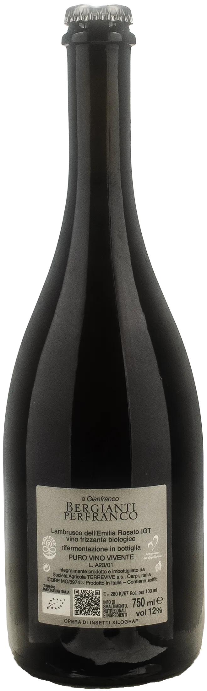 Bergianti Rosato Frizzante Rifermentato Perfranco 2023