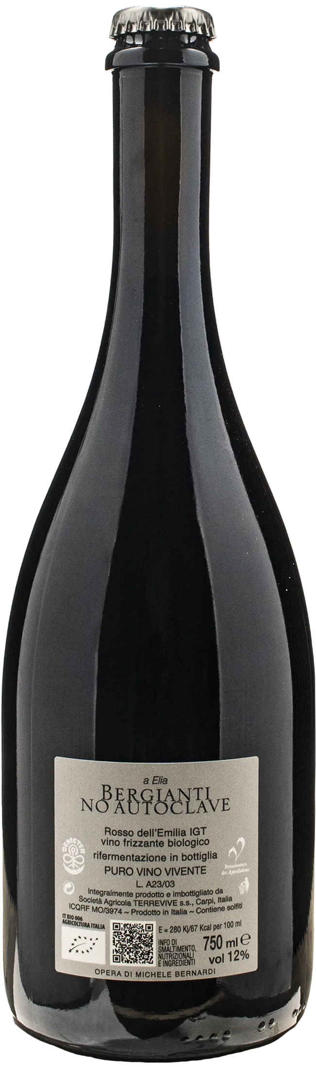 Bergianti Rosso Rifermentato No Autoclave 2023