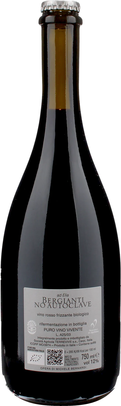 Bergianti Rosso Rifermentato No Autoclave 2025