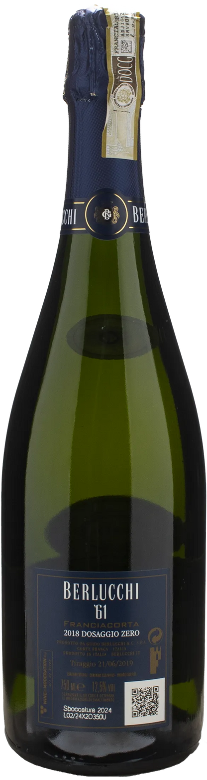 Berlucchi '61 Nature Franciacorta Blanc de Blancs Dosaggio Zero 2018