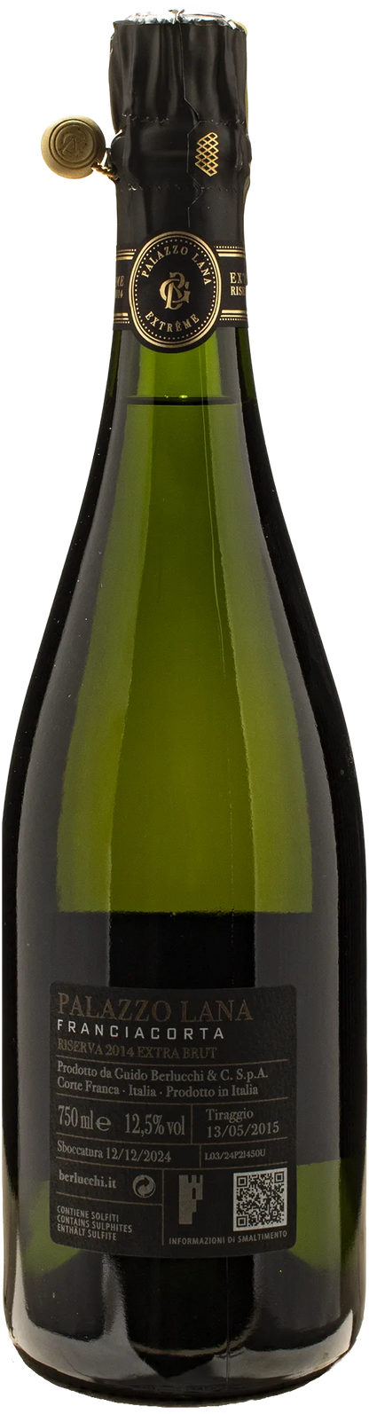 Berlucchi Franciacorta Palazzo Lana Extreme Blanc de Noirs Extra Brut Riserva 2014
