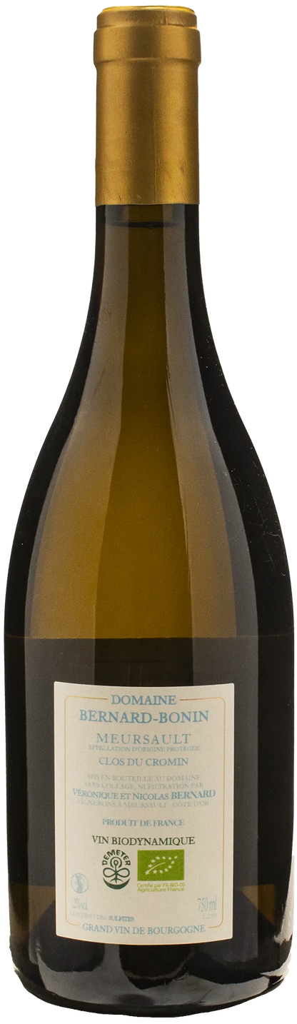 Bernard Bonin Meursault Clos du Cromin Le Pre de Manche 2022