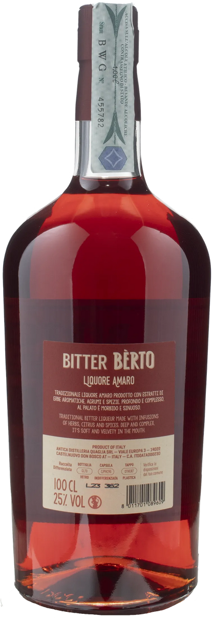 Berto Bitter Liquore Amaro 1L