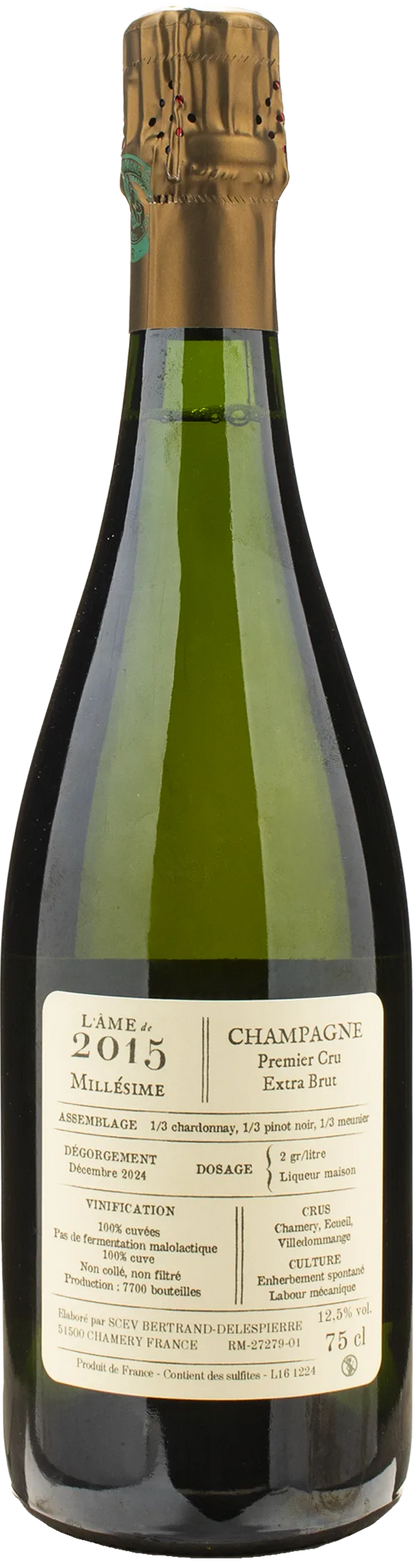 Bertrand Delespierre Champagne L'Ame de 1er Cru Extra Brut 2015