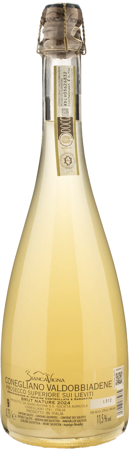 Biancavigna Conegliano Valdobbiadene Prosecco Superiore Sui Lieviti Brut Nature 2024