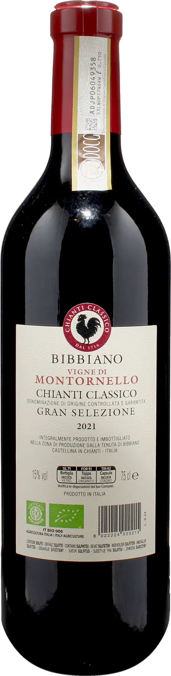Bibbiano Chianti Classico Gran Selezione Montornello 2021