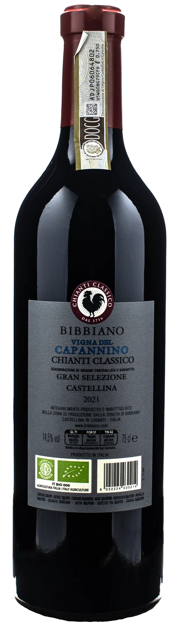 Bibbiano Chianti Classico Gran Selezione Vigna del Capannino 2021