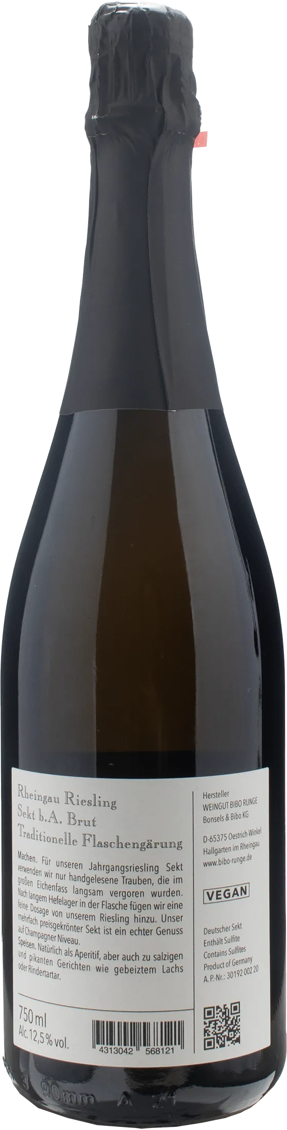 Bibo Runge Rheingau Riesling Sekt b.A. Brut