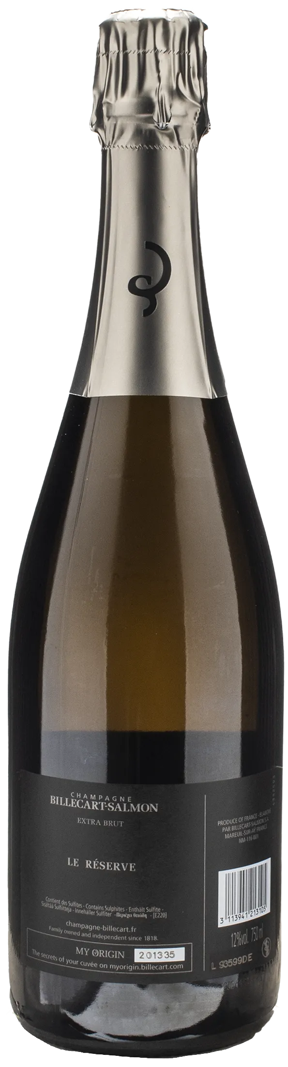Billecart Salmon Champagne Le  Reserve Extra Brut