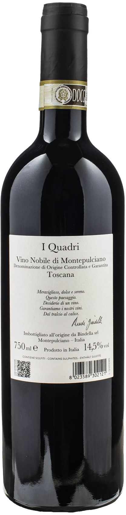 Bindella Tenuta Vallocaia Vino Nobile Di Montepulciano I Quadri 2021
