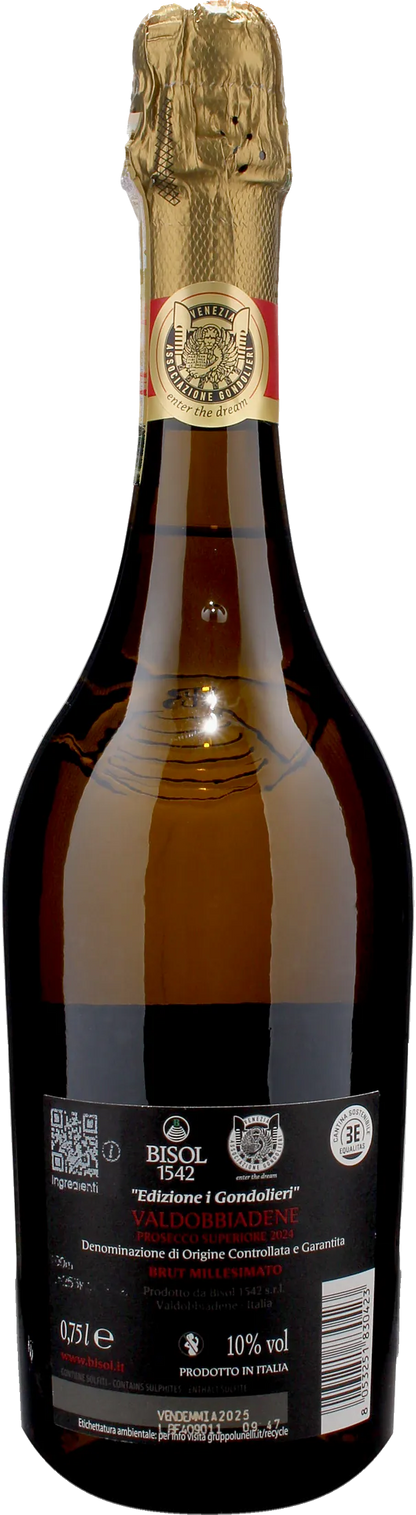Bisol 1542 Valdobbiadene Prosecco Superiore Brut Millesimato I Gondolieri 2025