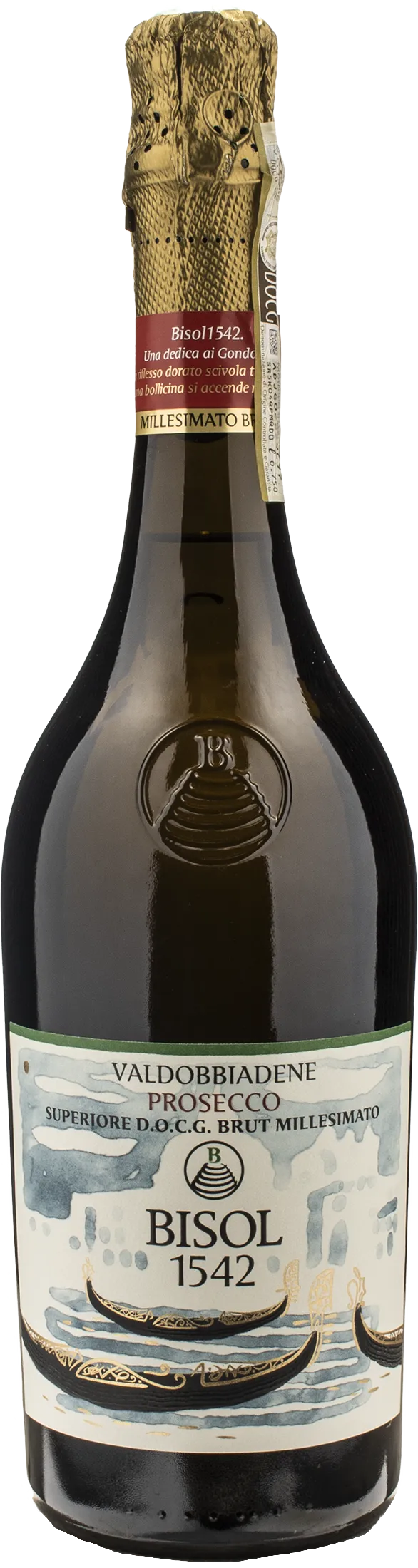 Bisol 1542 Valdobbiadene Prosecco Superiore Brut Millesimato I Gondolieri 2024