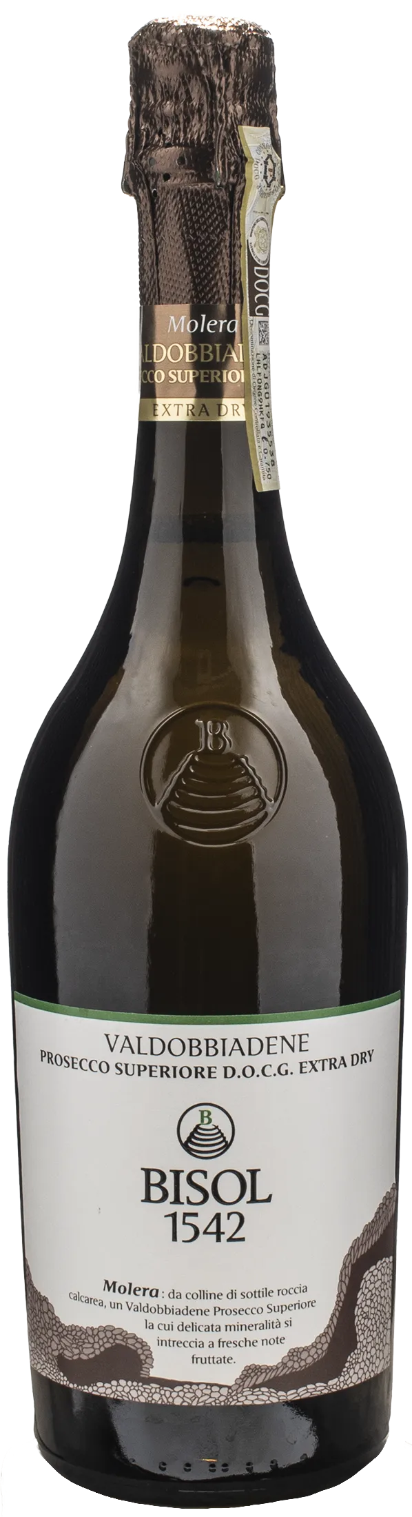 Bisol 1542 Valdobbiadene Prosecco Superiore Molera Extra Dry 2024