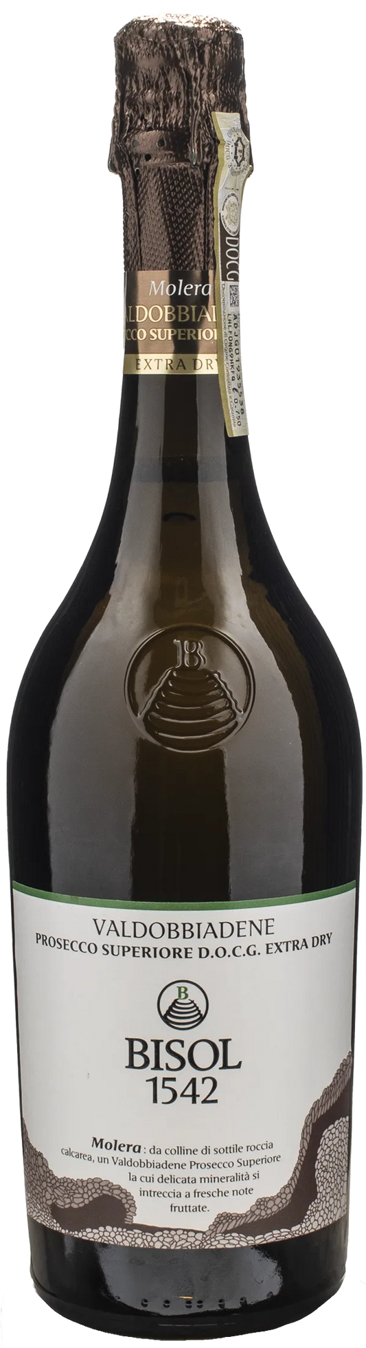 Bisol 1542 Valdobbiadene Prosecco Superiore Molera Extra Dry 2024