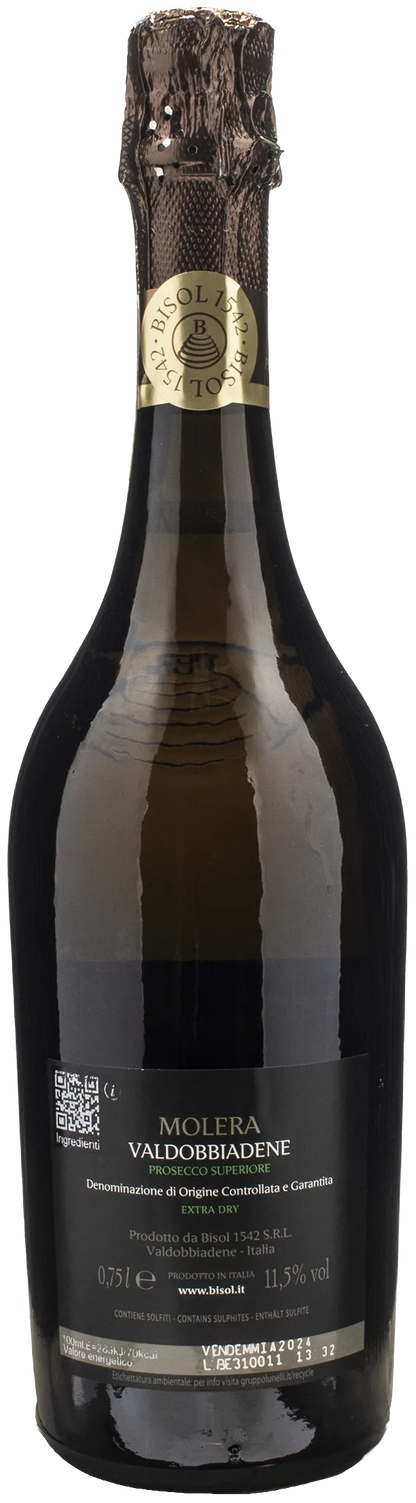 Bisol 1542 Valdobbiadene Prosecco Superiore Molera Extra Dry 2024