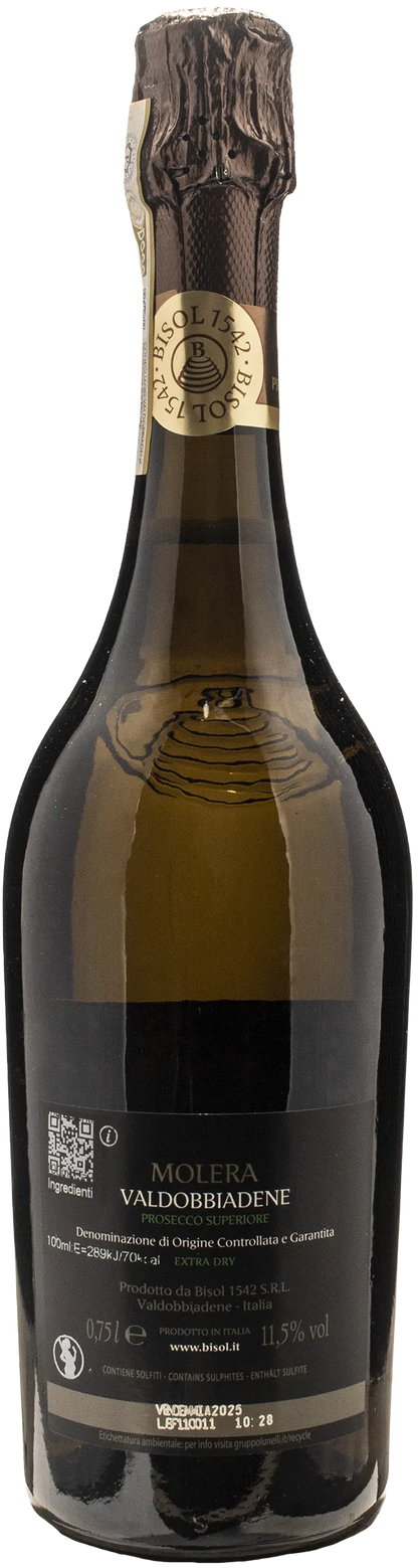 Bisol 1542 Valdobbiadene Prosecco Superiore Molera Extra Dry 2025