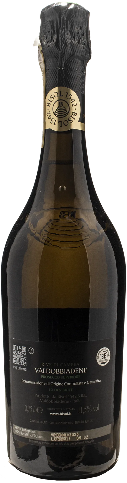Bisol 1542 Valdobbiadene Prosecco Superiore Rive di Campea Extra Brut 2025