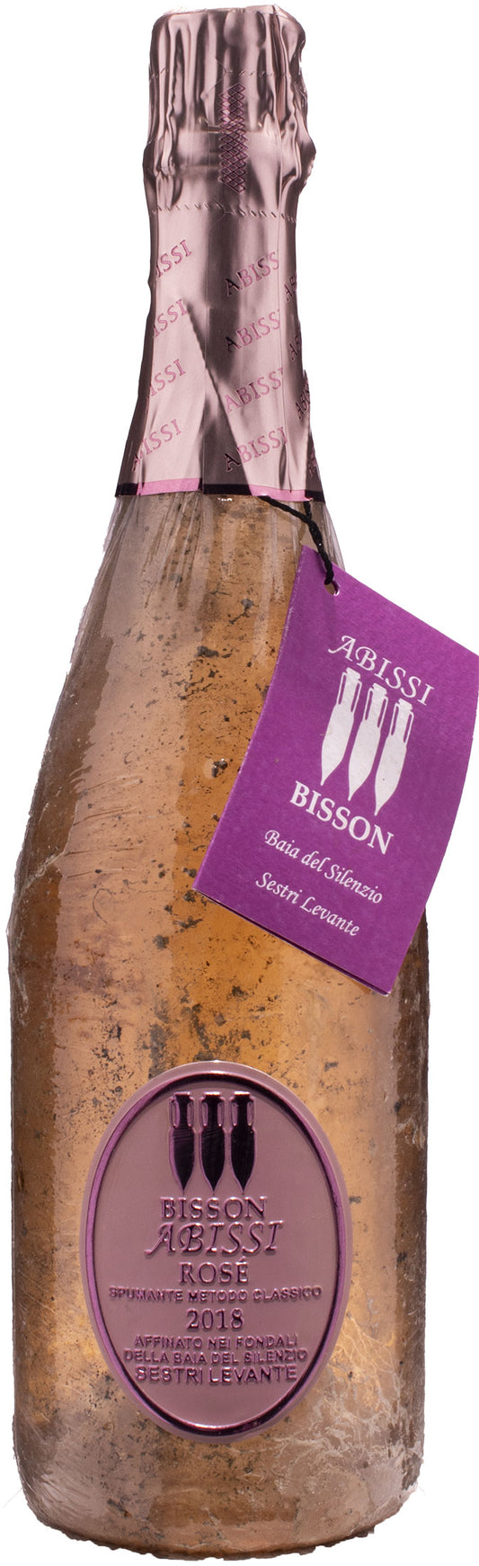 Bisson Abissi Spumante Metodo Classico Dosage Zero Rosè 2018