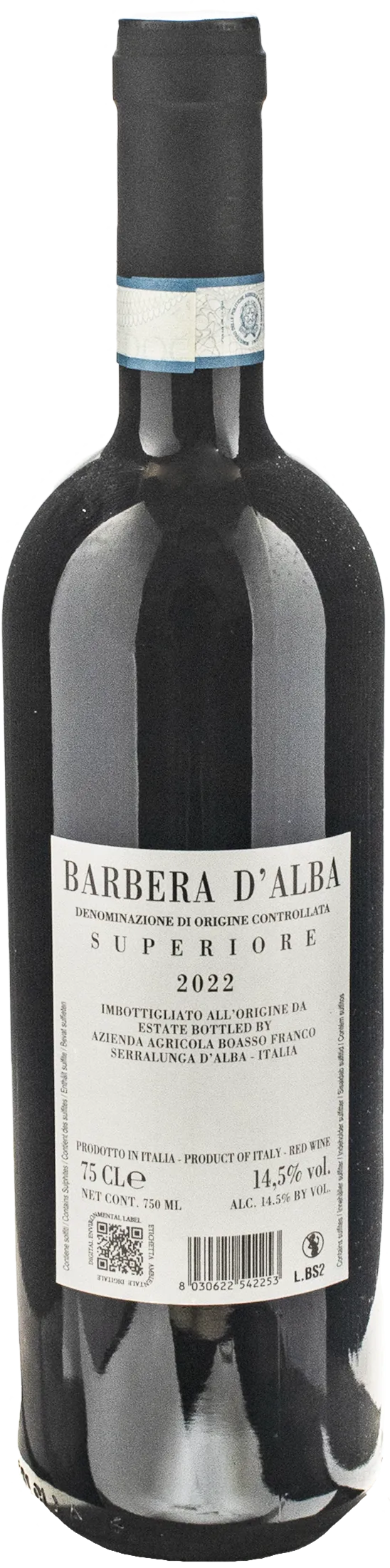 Boasso Barbera d'Alba Superiore 2022
