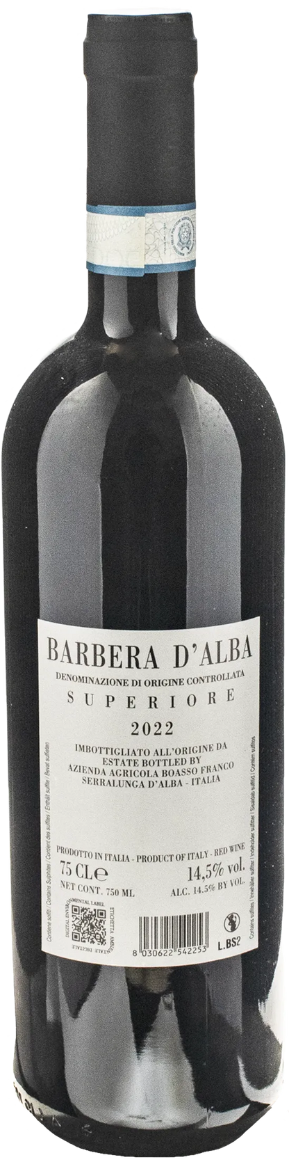 Boasso Barbera d'Alba Superiore 2022