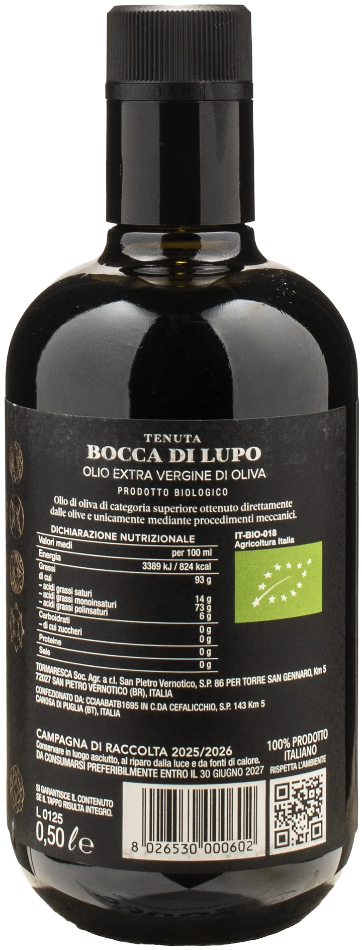 Bocca di Lupo Olio Extra Vergine di Oliva 0.5L 2025