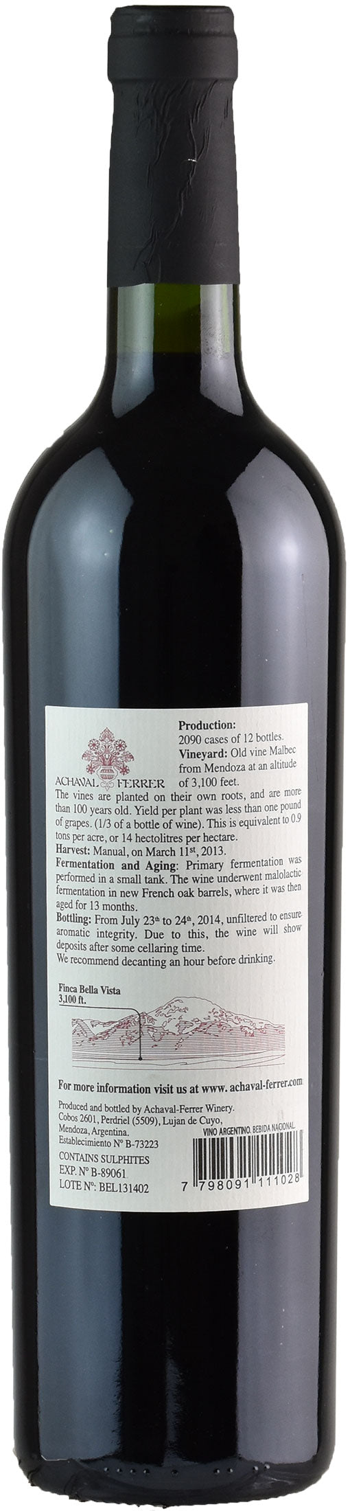 Bodega Achaval Ferrer Finca Bellavista 2013