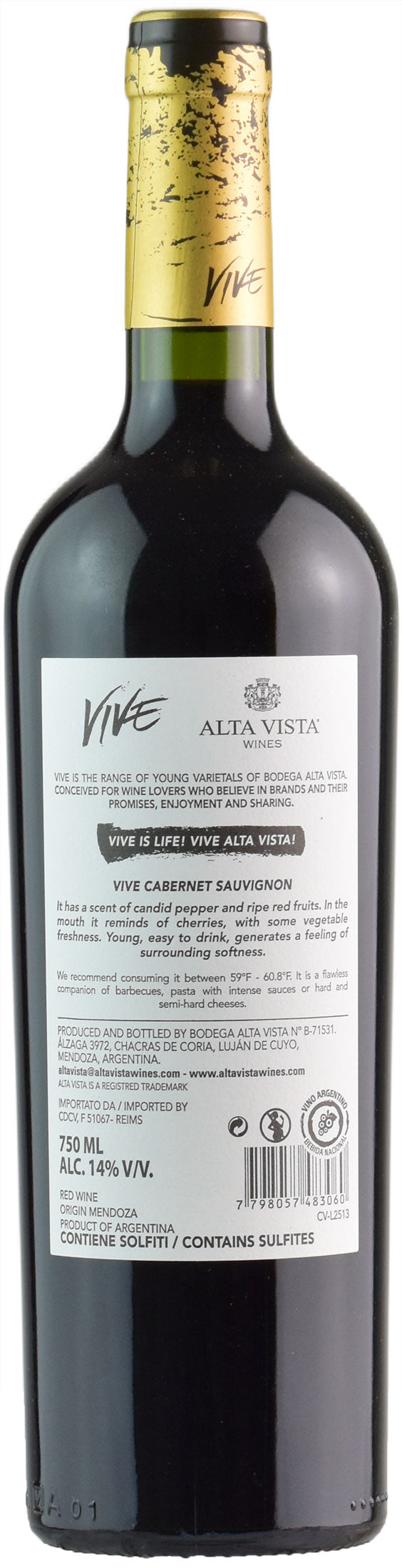 Bodega Alta Vista Cabernet Sauvignon Vive 2020