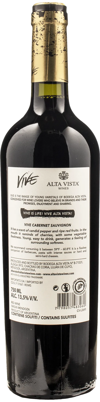 Bodega Alta Vista Cabernet Sauvignon Vive 2021