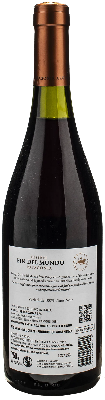 Bodega del Fin del Mundo Patagonia Pinot Noir Reserve 2023