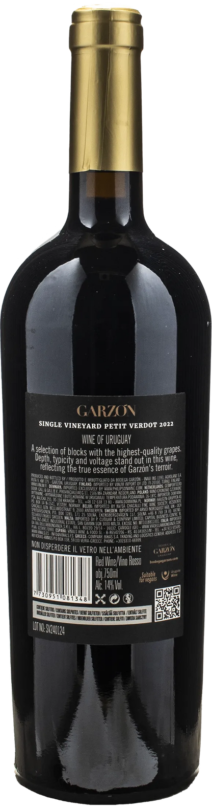 Bodega Garzon Petit Verdot Single Vineyard 2022