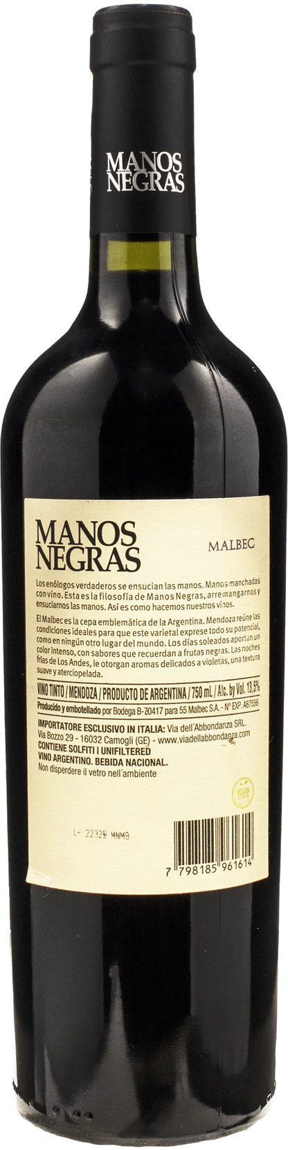 Bodega Manos Negras Malbec 2022