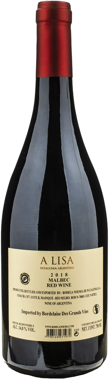 Bodega Noemia Patagonia Malbec A Lisa 2018