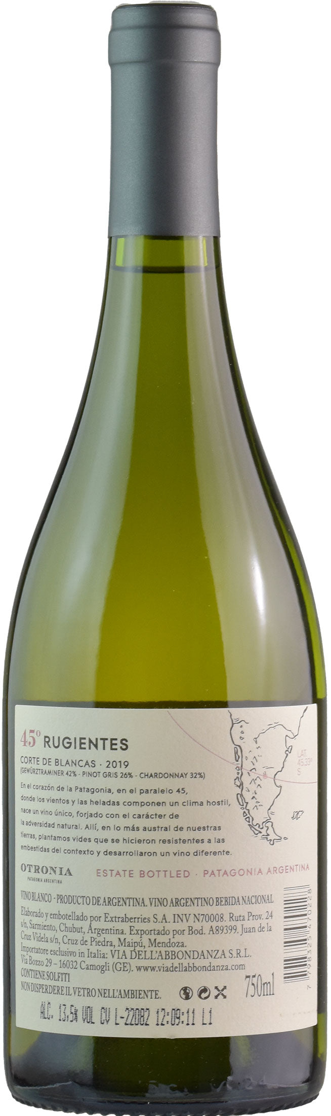 Bodega Otronia Patagonia 45 Rugientes Corte de Blancas 2019