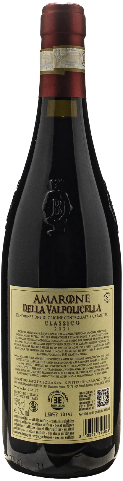 Bolla Amarone della Valpolicella Classico 2021